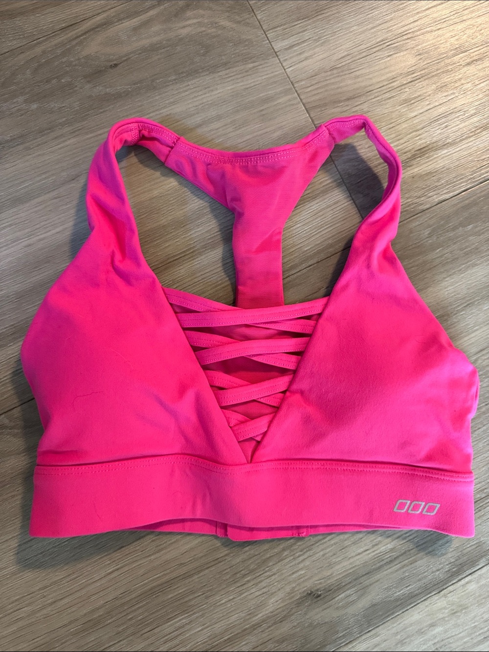 Lorna Jane Vibrant Pink Crisscross Sports Bra